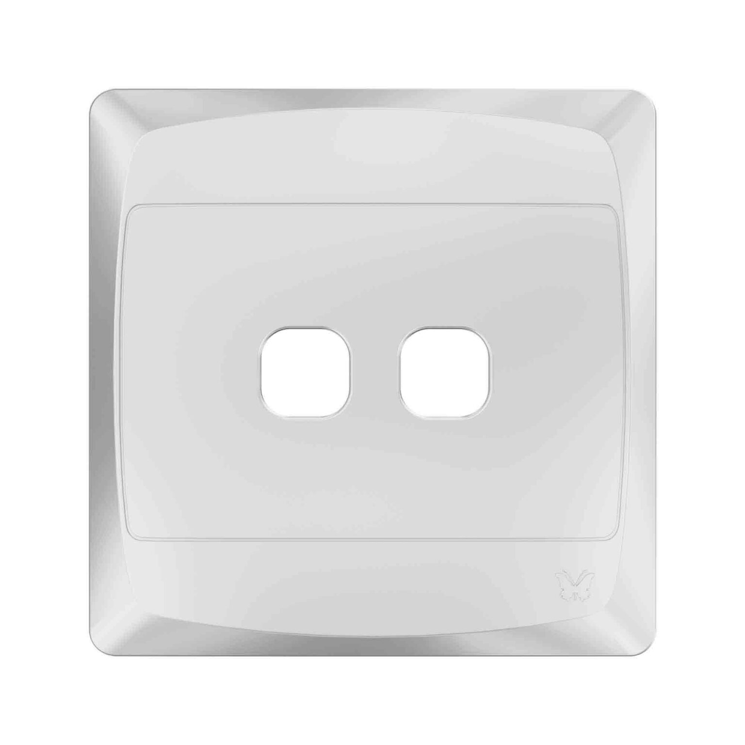 2 LEVER GRID PLATE 4X4 WHITE Megatech Electrical Supplies 2 lever grid plate 4x4 white megatech electrical supplies