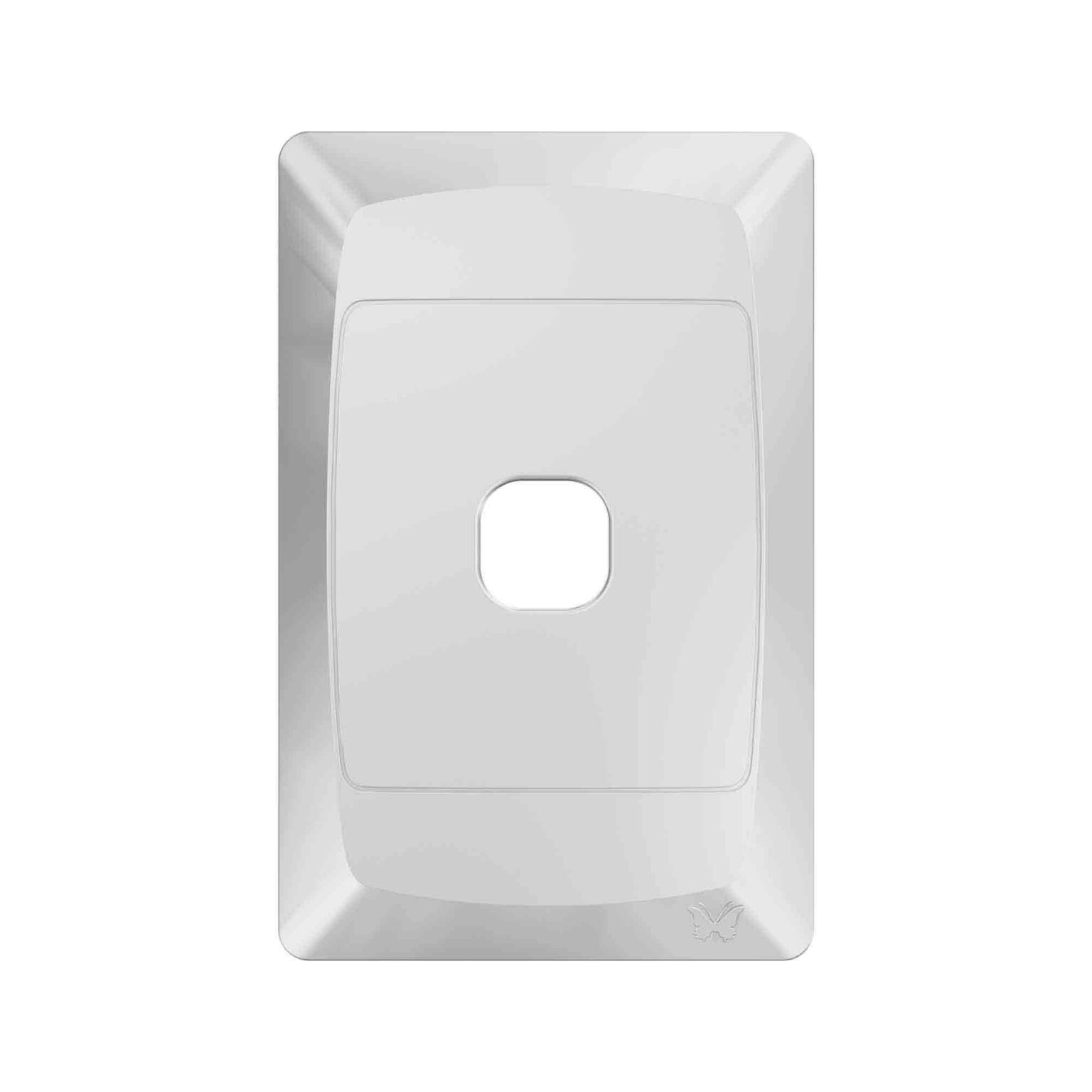 1LEVER GRID PLATE 2X4 WHITE Megatech Electrical Supplies