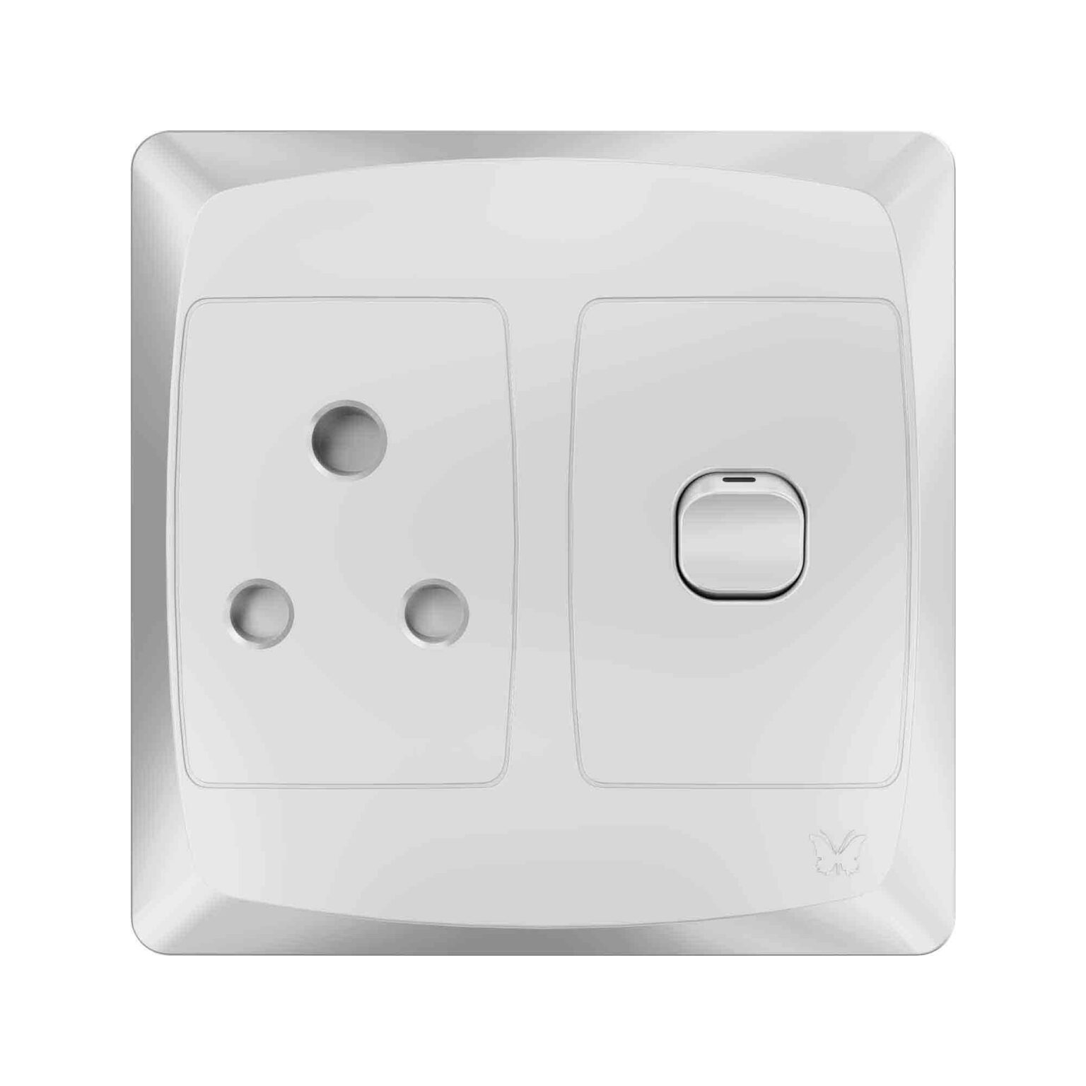 SINGLE S/SOCKET 4X4 WHITE Megatech Electrical Supplies